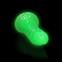 Slim Realistic Dildo with Suction Cup - Glow in the Dark - 7'' / 18 cm RealRock