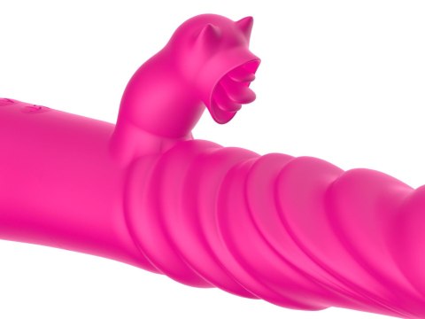 Tongue licking Triple Stimulation Thrusting Vibrator B - Series Cute Tongue licking Triple Stimulation Thrusting Vibrator B - Series Cute