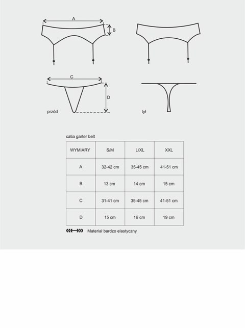 Komplet pas do pończoch sex stringi obsessive l/xl Obsessive Komplet pas do pończoch sex stringi obsessive l/xl Obsessive