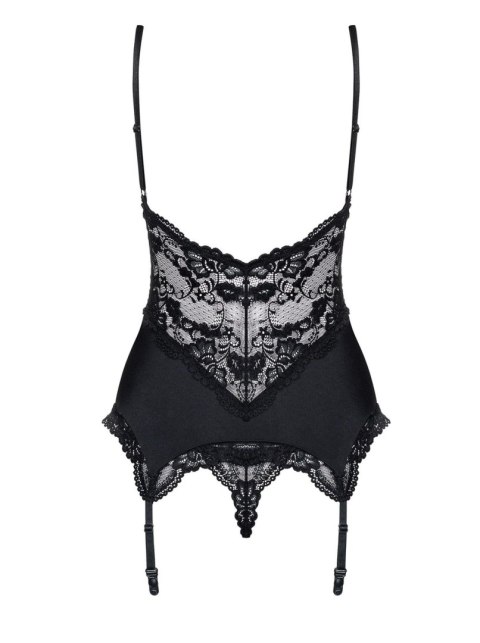 Koronkowy gorset stringi komplet obsessive s/m Obsessive Koronkowy gorset stringi komplet obsessive s/m Obsessive