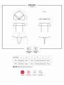 Czerwony komplet biustonosz stringi 838-seg-3 l/xl Obsessive