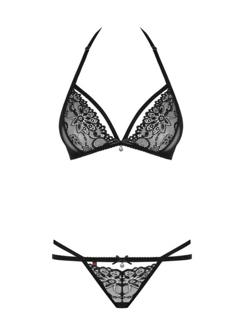 Koronkowy komplet stanik stringi obsessive s/m Obsessive Koronkowy komplet stanik stringi obsessive s/m Obsessive