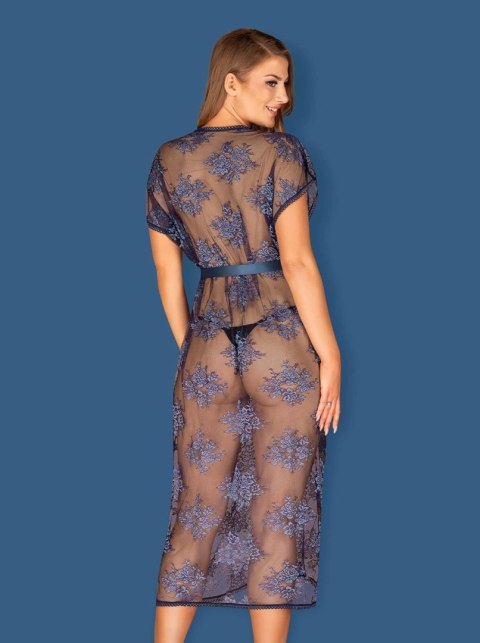 Długi prześwitujący szlafrok erotyka flowlace l/xl Obsessive Długi prześwitujący szlafrok erotyka flowlace l/xl Obsessive