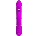 PRETTY LOVE - Kampas Rabbit 3 in 1, multifunction vibrator with tongue violet Pretty Love