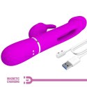 PRETTY LOVE - Kampas Rabbit 3 in 1, multifunction vibrator with tongue violet Pretty Love