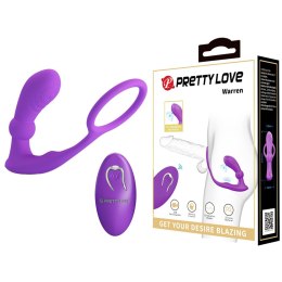 PRETTY LOVE - Warren Purple, Wireless remote control 12 pulse wave settings 12 vibration functions Pretty Love