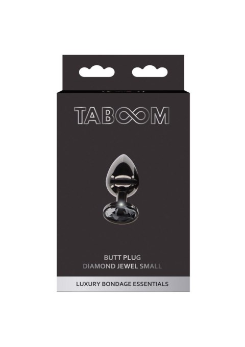 Butt Plug With Diamond Jewel S Black Taboom Butt Plug With Diamond Jewel S Black Taboom