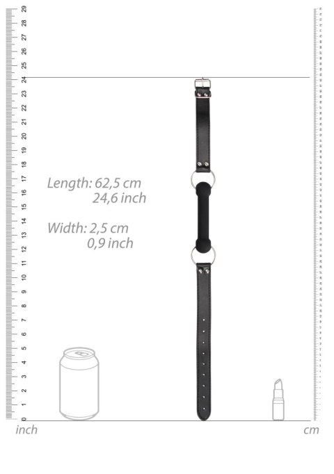 Silicone Bit Gag - With Adjustable Bonded Leather Straps Ouch! Silicone Bit Gag - With Adjustable Bonded Leather Straps Ouch!