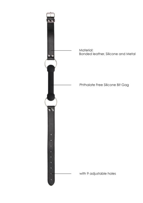 Silicone Bit Gag - With Adjustable Bonded Leather Straps Ouch! Silicone Bit Gag - With Adjustable Bonded Leather Straps Ouch!