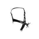 Head Harness with Spider Gag and Nose Hooks - Black Ouch!