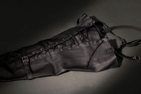 Lace-up Full Sleeve Arm Restraint - Black Ouch! Lace-up Full Sleeve Arm Restraint - Black Ouch!
