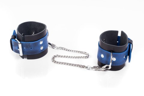 Kajdanki- Cuffs Crazy Horse Blue, Small Whips Collection