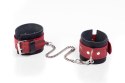 Kajdanki- Cuffs Crazy Horse Red, Small Whips Collection