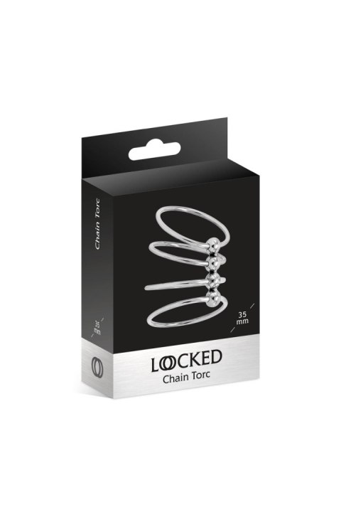 LOCKED CHAIN TORC 35 MM (Size: T1) Locked LOCKED CHAIN TORC 35 MM (Size: T1) Locked