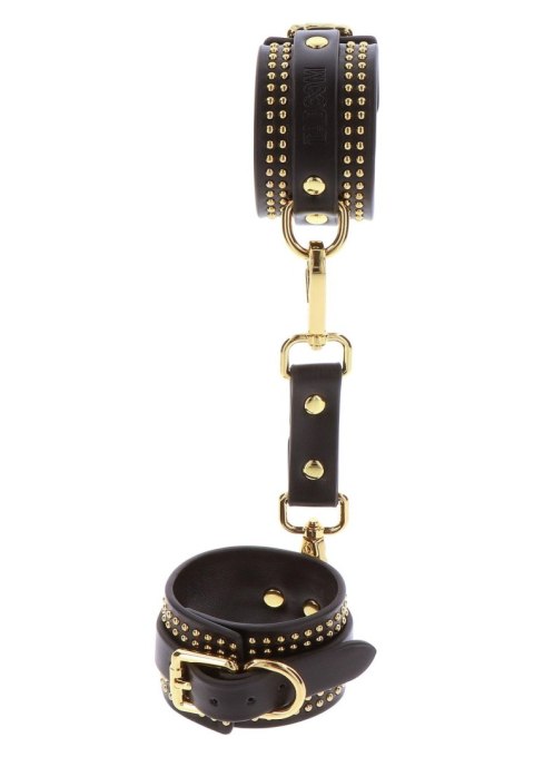 Studded Wrist Cufs Set Black Taboom Studded Wrist Cufs Set Black Taboom
