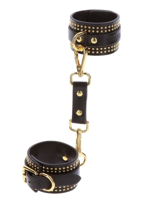 Studded Wrist Cufs Set Black Taboom Studded Wrist Cufs Set Black Taboom