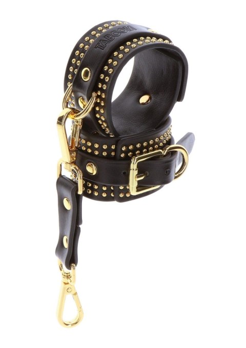 Studded Wrist Cufs Set Black Taboom Studded Wrist Cufs Set Black Taboom