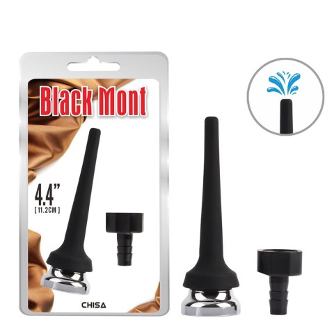 Tapered Silicone Enema Attachment Black Mont Tapered Silicone Enema Attachment Black Mont