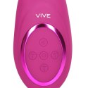 Gen - Rechargeable Triple Action G-Spot Vibrator with Pulse Wave and Vibrating Bristles - Pink Vive