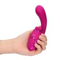 Gen - Rechargeable Triple Action G-Spot Vibrator with Pulse Wave and Vibrating Bristles - Pink Vive