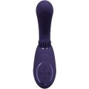 Gen - Rechargeable Triple Action G-Spot Vibrator with Pulse Wave and Vibrating Bristles - Purple Vive