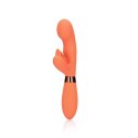 Silicone Rabbit Vibrator with Ribbed Clitoral Stimulator Loveline