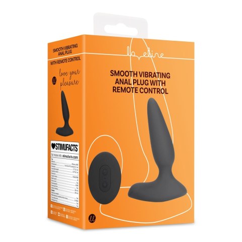 Smooth Vibrating Anal Plug with Remote Control Loveline Smooth Vibrating Anal Plug with Remote Control Loveline