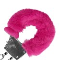 Furry Metal Hand Cuffs - Pink Ouch!