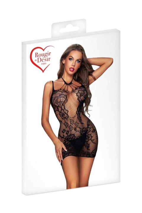 ROBE RESILLE D01 NOIR T.U ROUGIR DE DESIR ROBE RESILLE D01 NOIR T.U ROUGIR DE DESIR