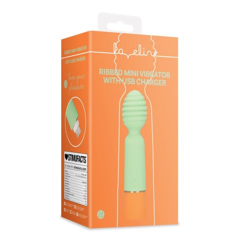 Ribbed Mini Vibrator with USB Charger Loveline Ribbed Mini Vibrator with USB Charger Loveline