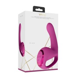 Riko - Rechargeable Triple Action Thumper with Advanced Finger Motion & Pulse Wave Stimulator - Pink Vive