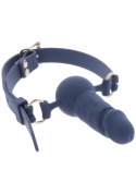 Silicone Penis Ball Gag Blue Taboom