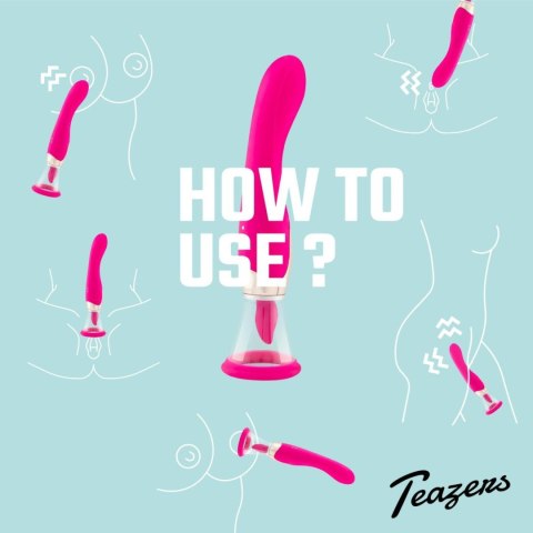 Pleasure Pump With G-Spot Vibrator - Pink Teazers Pleasure Pump With G-Spot Vibrator - Pink Teazers