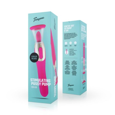 Pleasure Pump With G-Spot Vibrator - Pink Teazers Pleasure Pump With G-Spot Vibrator - Pink Teazers