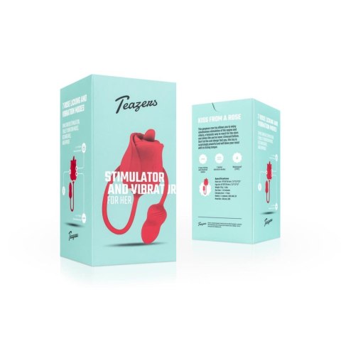 Teazers Rose Vibrator and Clitoris Stimulator Teazers Teazers Rose Vibrator and Clitoris Stimulator Teazers