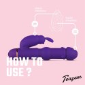 Teazers Silicone Rabbit Vibrator - Purple Teazers