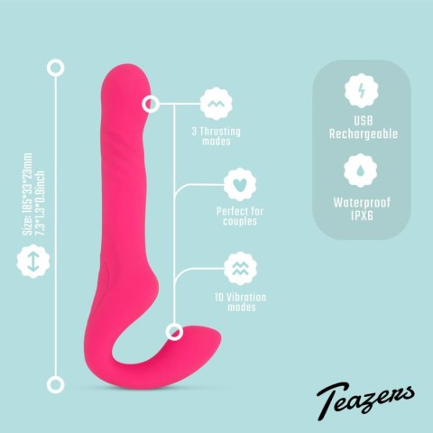 Teazers Strapless Strap On Vibrator - Pink Teazers Teazers Strapless Strap On Vibrator - Pink Teazers