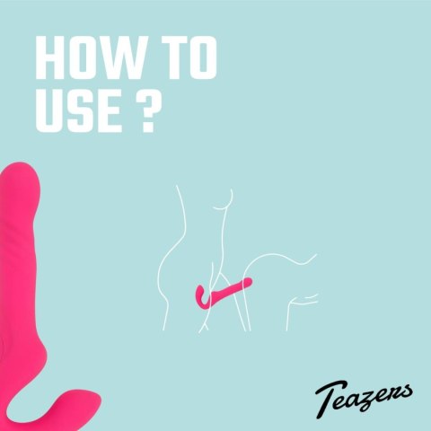 Teazers Strapless Strap On Vibrator - Pink Teazers Teazers Strapless Strap On Vibrator - Pink Teazers