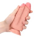 Podwójne dildo o naturalnym wyglądzie RealRock