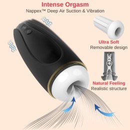 Masturbator - Nappex™ Branco Black - Premium Mastubators (10 Languages Nappex