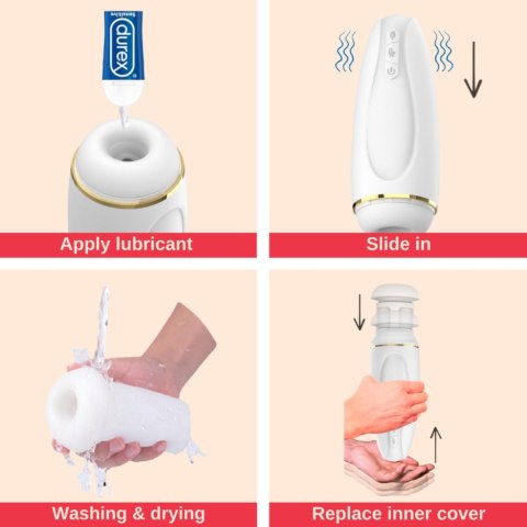 Masturbator - Nappex™ Branco White - Premium Mastubators (10 Languages) Nappex Masturbator - Nappex™ Branco White - Premium Mastubators (10 Languages) Nappex