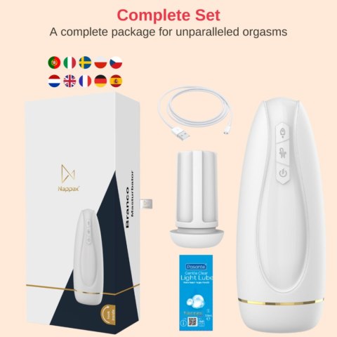 Masturbator - Nappex™ Branco White - Premium Mastubators (10 Languages) Nappex Masturbator - Nappex™ Branco White - Premium Mastubators (10 Languages) Nappex