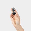 BLACK JEWELLED METAL BUTT PLUG Secret Play