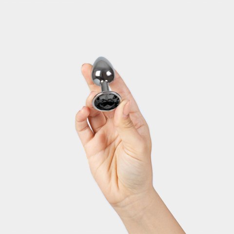BLACK JEWELLED METAL BUTT PLUG Secret Play
