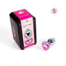 PINK HEART METAL BUTT PLUG Secret Play