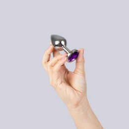 PURPLE JEWELLED METAL BUTT PLUG Secret Play