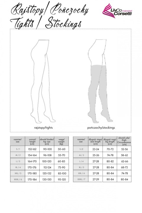 POŃCZOCHY DO PASA BIAŁE 2/S LivCo Corsetti Fashion POŃCZOCHY DO PASA BIAŁE 2/S LivCo Corsetti Fashion