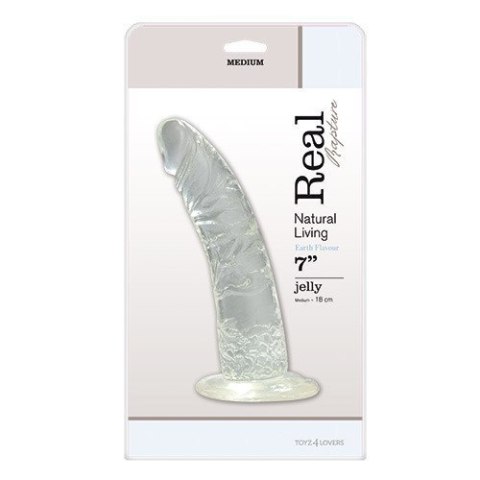 Dildo-FALLO JELLY REAL RAPTURE CLEAR 7" Real Rapture