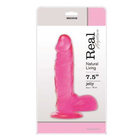 Dildo-JELLY DILDO REAL RAPTURE PINK 7.5"""""""" Real Rapture