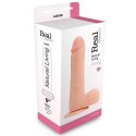 Dildo z wibracjami - sex penis z pilotem cielisty 23 cm Real Rapture